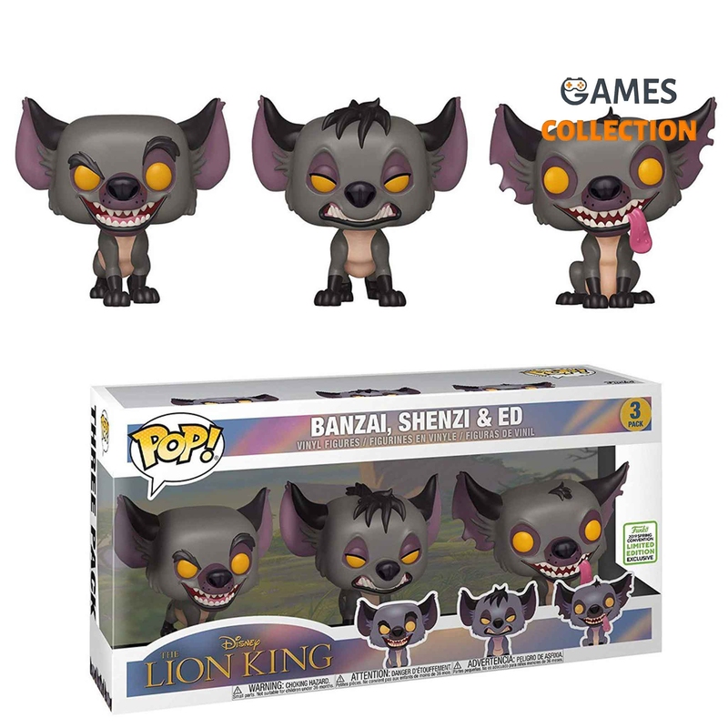 POP Banzai, Shenzi, Ed The Lion King 3-Pack (Фігурка)-thumb