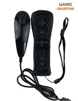 Wii Remote и контроллер Nunchuck с силиконовым чехлом черный-thumb