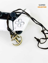 Кожаный Шнурок на шею с Кулоном Якорь-thumb