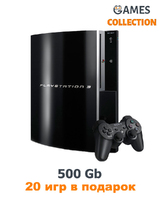 PS3 FAT Б.У. 500 GB + 20 игр-thumb
