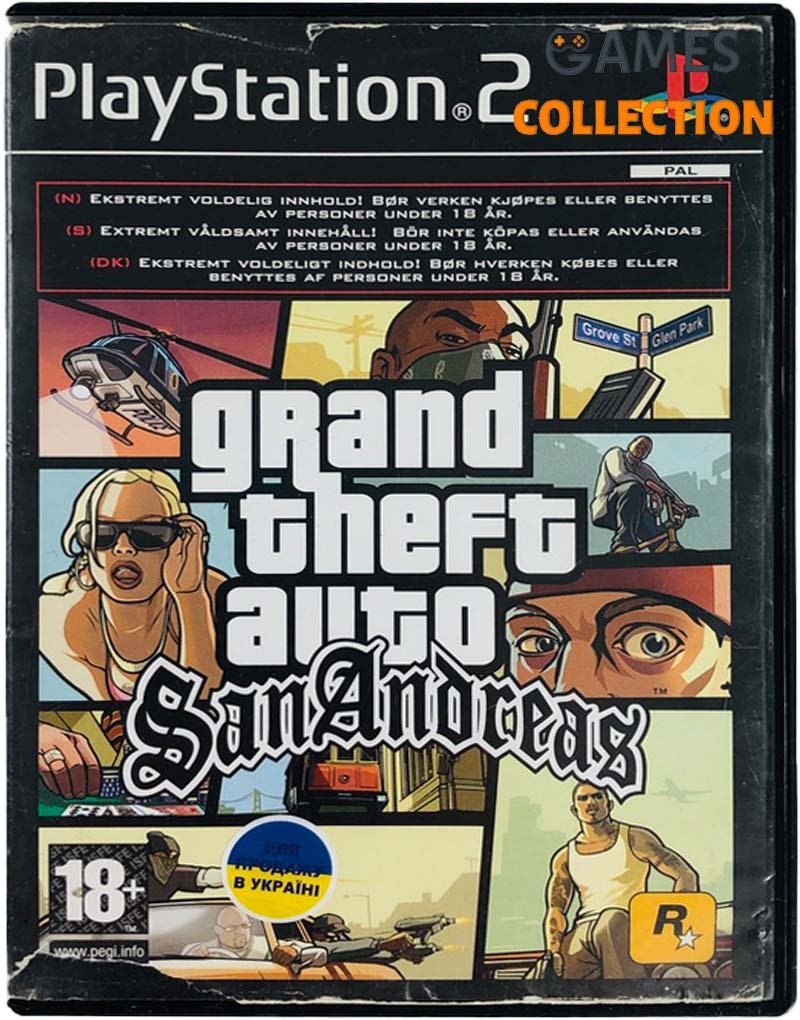 Grand Theft Auto: San Andreas (PS2) Б/У-thumb