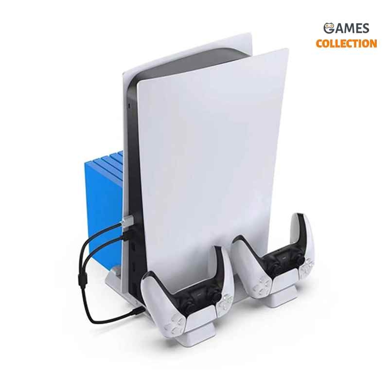 DOBE TP5-0593 Многофункциональная подставка для PlayStation 5 (Белая)-thumb