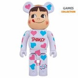 Bearbrick Пеко Чан Серце Білий 400% (28 см)-thumb