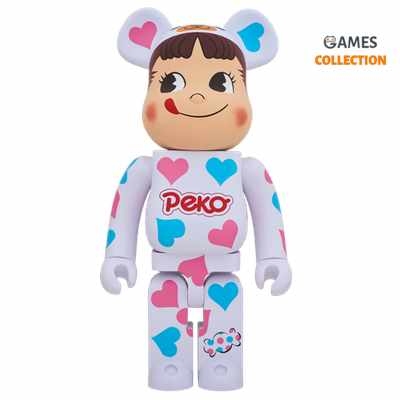 Bearbrick Пеко Чан Серце Білий 400% (28 см)-thumb