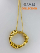 Дракон Скайрим Старинные Свитки Золотой (Кулон с цепочкой)-thumb