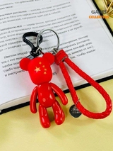 Брелок Bearbrick с ремешком Звезды (Красный)-thumb