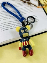 Брелок Bearbrick с ремешком Капитан Америка-thumb