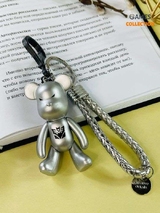 Брелок Bearbrick с ремешком (Серебряный)-thumb