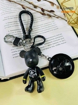 Брелок Bearbrick Череп Х-мен (Черный) Тройной-thumb