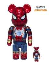 Bearbrick Iron Spider-man Avengers End Game 400% + 100% (28см+7см)-thumb