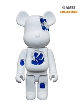 Bearbrick Art OverTurn Dark Blue Crystal (Синий Кристалл) 1000% (70см)-thumb