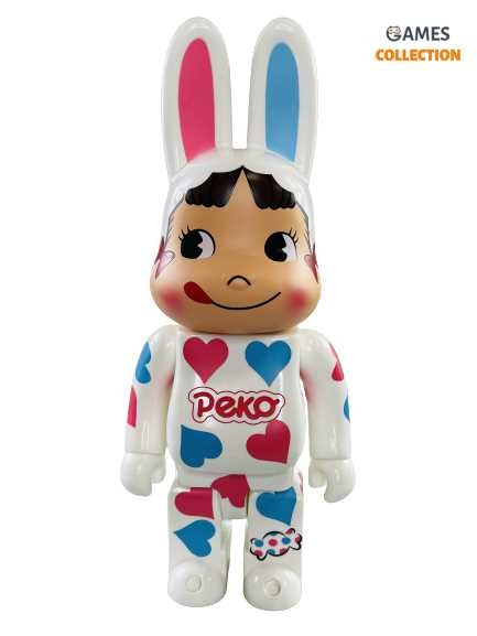 Bearbrick Rabbrick Сердце Пеко-чан Белый 400% (28см)-thumb
