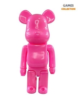Bearbrick Однотонный (Розовый) 400% (28 см)-thumb