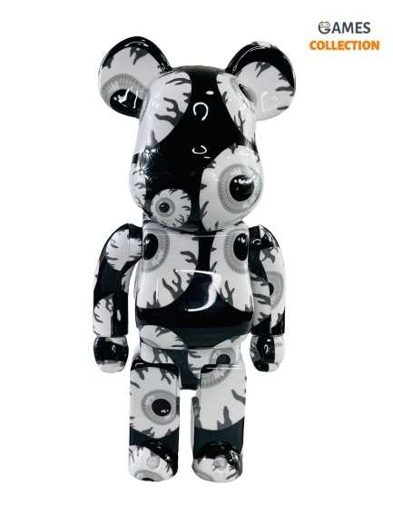 Bearbrick MISHKA Монохромный 400% (28 см)-thumb