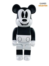 Bearbrick Микки Маус (Черно-Белый) 400% (28 см)-thumb