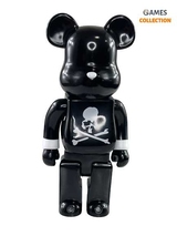 Bearbrick x Mastermind Japan Black 400% (28 cм)-thumb