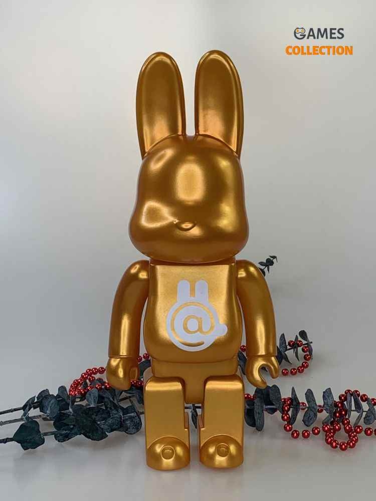 BEARBRICK Rabbit Gold 400% (28cm)-thumb