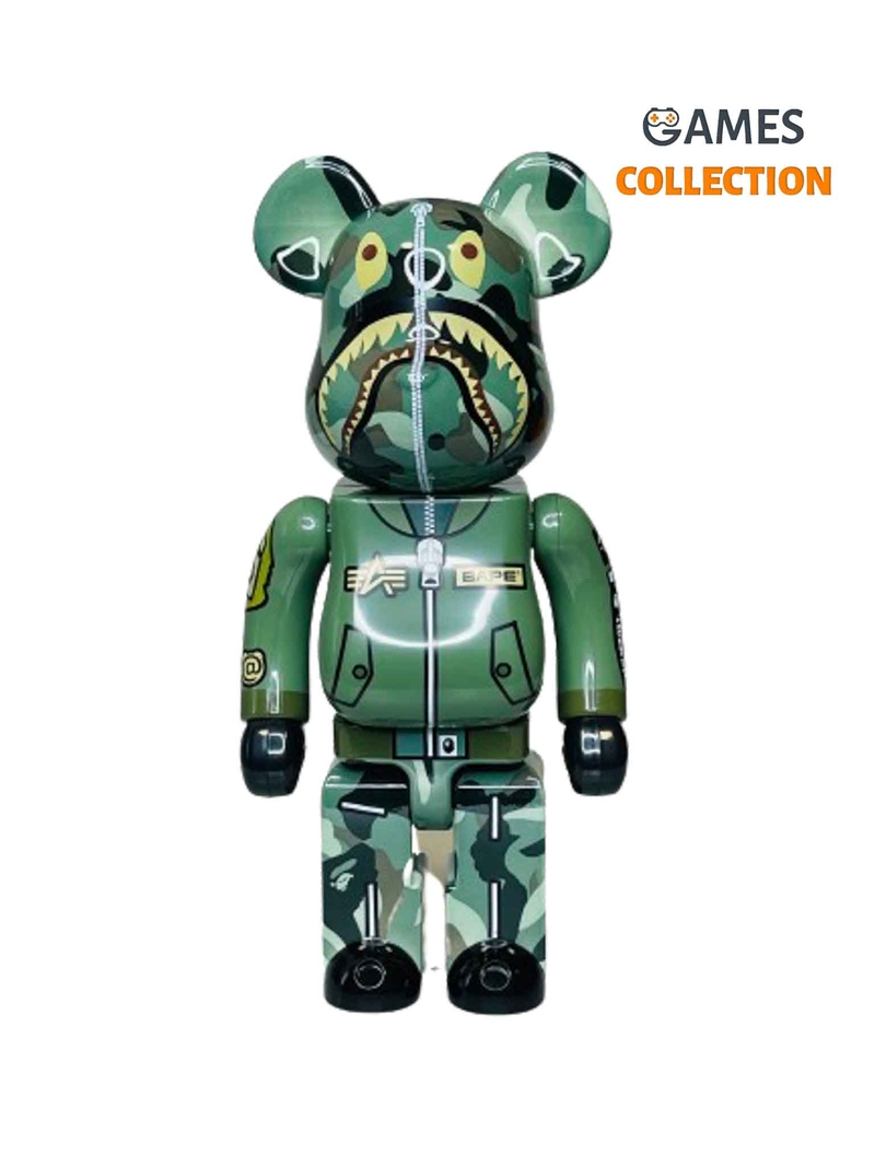 Bearbrick Bape x Alpha Pilot Joint Sound (Фігурка Бейп пілот) 400% (28см)-thumb