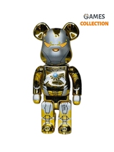 Bearbrick x Hajime Sorayama x Marvel Iron Man Reverse (Фігурка Залізна Людина) 400% (28см)-thumb