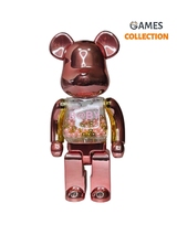 Bearbrick My First Baby Pink/Gold (Фігурка рожево золота) 400% (28см)-thumb