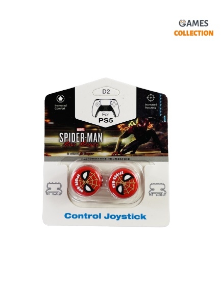 Стики грибки высокие PS5/PS4 Spider-Man Miles Morales Красные-thumb