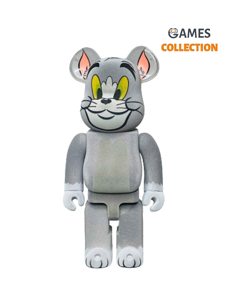 Bearbrick Tom and Jerry Том (бархатный) 400% (28см)-thumb