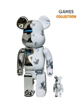 Bearbrick Daniel Arsham & Hajime Sorayama 400% + 100% (28см+7см)-thumb