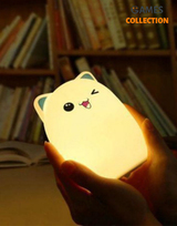 Bud bear silicone Lamp Котик Синие ушки (Светильник)-thumb