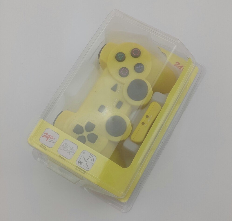 Джойстик PS2 беспроводный (yellow)-thumb