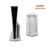 Підставка-охолоджувач для PS5 / PS5 Slim (Цифрова та дискова версія) Білий / Чорний-thumb