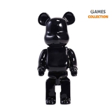 Bearbrick Смола Чорний Глянцевий 400% (28см)-thumb