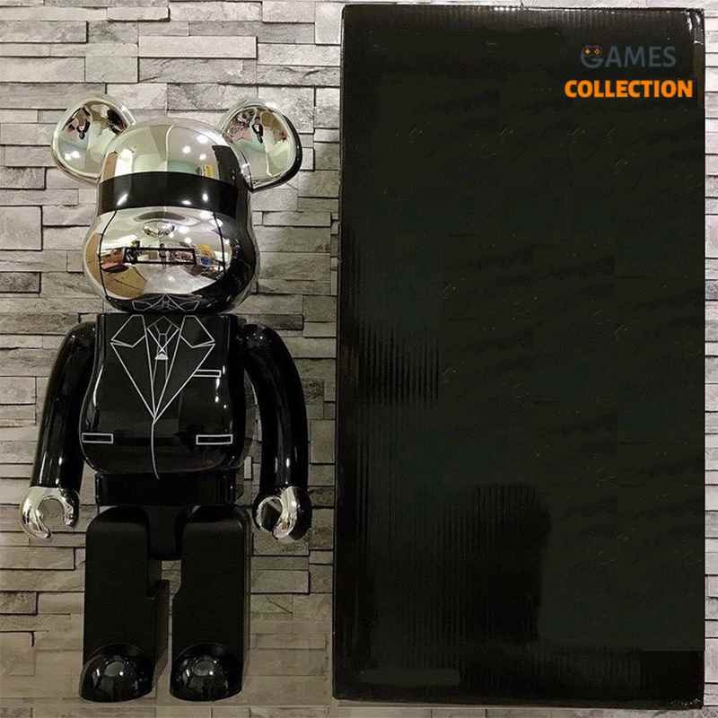 Bearbrick x Daft Punk Random Access Memories (Черный/Серебряный) 1000% (70см)-thumb