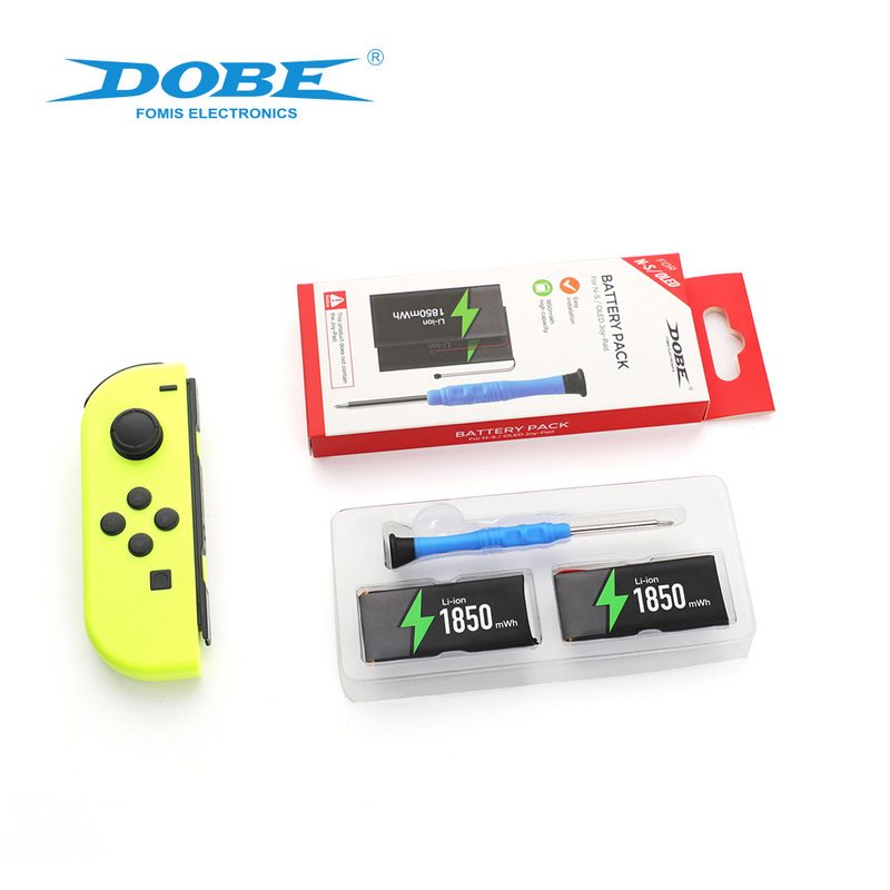 Акумуляторна батарея  лівої та правої OLED Joy-con батареї 2шт + викрутка TNS-2158B-thumb