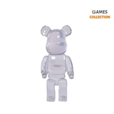 Bearbrick Смола Білий Прозорий 400% (28 см)-thumb