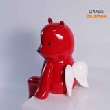 Фігурка Ведмідь червоний з білими крилами-thumb