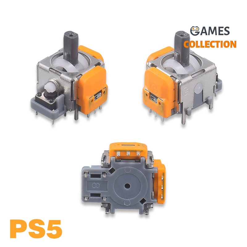 Оригінальний 3D аналоговий стик PS5 DualSense (3 pin, Orange)-thumb