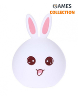 Силиконовый Заяц Ночник розовый (Светильник)-thumb