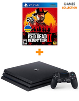 PlayStation 4 Pro 1TB Red Dead Redemption 2 Bundle-thumb
