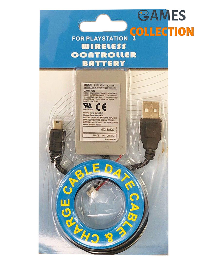 Аккумулятор для джойстика PS3 (1800 mAh) с проводом-thumb