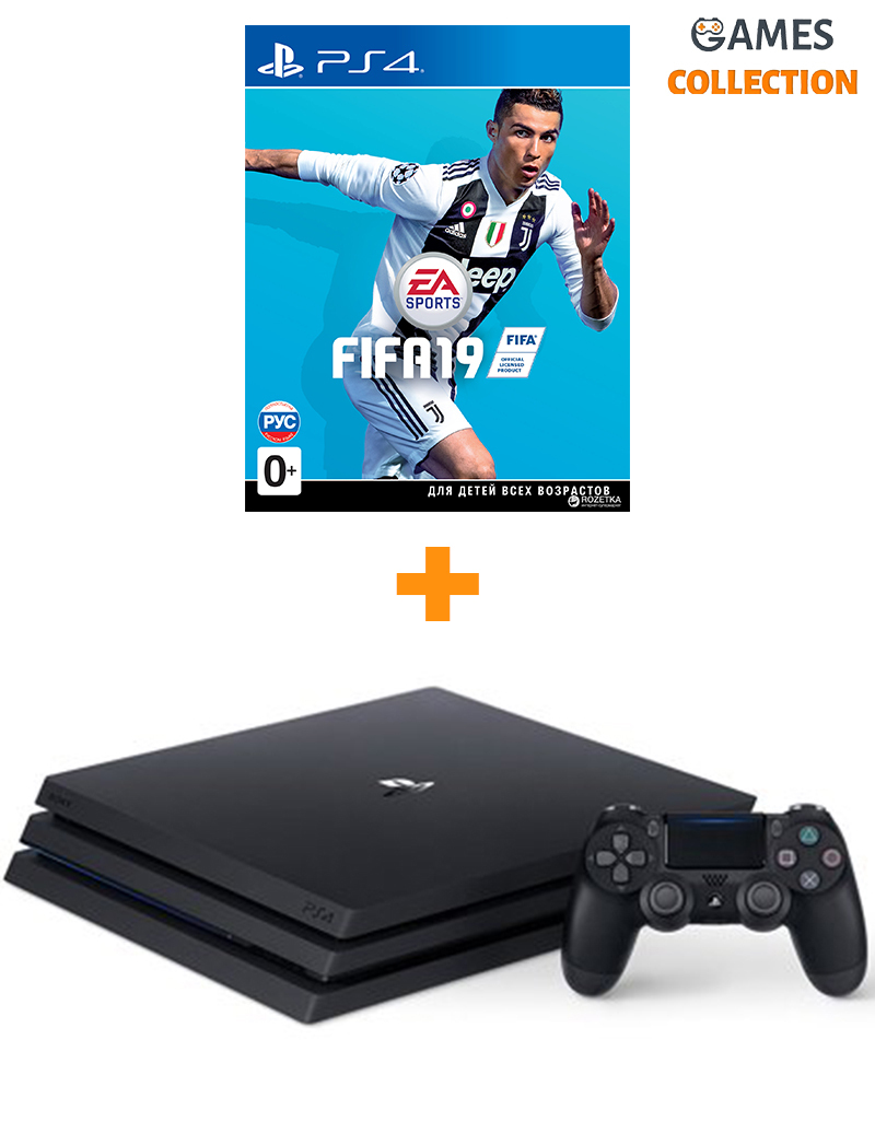 Sony PS4 Pro 1TB + игра Fifa19-thumb