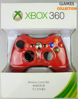 Универсальный беспроводной контроллер (Xbox 360) Red-thumb