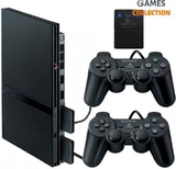 Sony PlayStation 2 Slim Черная + 2 Джойстика + Карта Памяти (PS2)-thumb