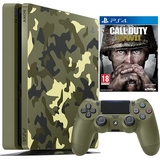 Sony PlayStation 4 Slim 1TB (Call Of Duty WW2 Camouflage Bundle)-thumb