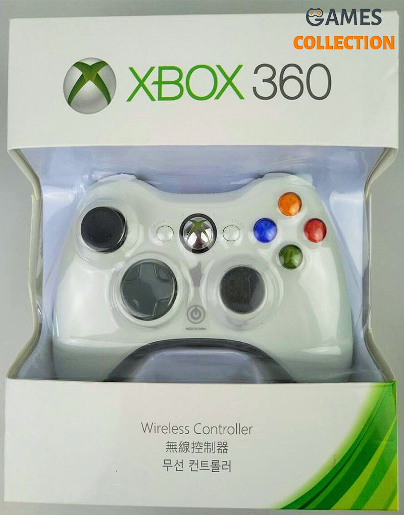 Универсальный беспроводной контроллер (Xbox 360) White-thumb