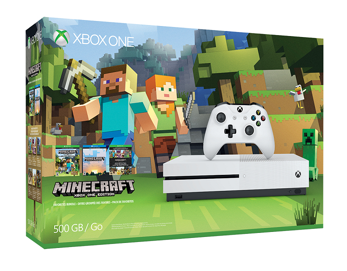 Microsoft Xbox One Slim 500GB with Minecraft — White (EU) (Xbox One)-thumb