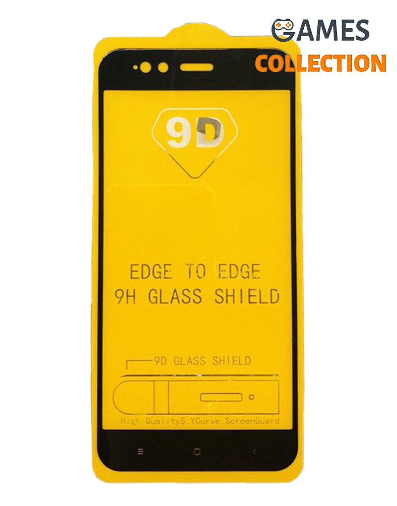 Защитное стекло 9D для Xiaomi Redmi 5X/A1 (Черный)-thumb